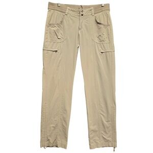 Kuhl Durango Cinch Cargo Pants Womens 10 Khaki Tan Hiking Outdoor Utility